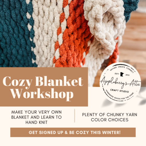 Cozy Blanket Workshop - Sunday, January 19th