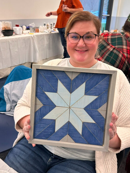 Winter Wooden Barn Quilt - Monday, February 24th - Image 5